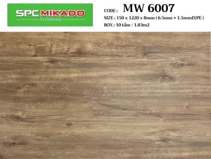 Sàn nhựa giả gỗ 8mm MW 6007